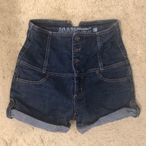Guess high-waisted shorts size 27